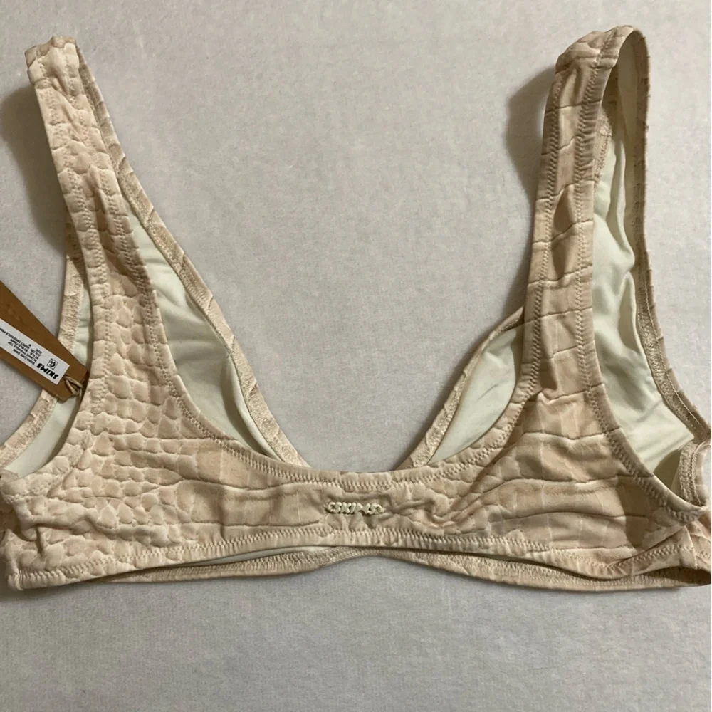 SKIMS Crocodile Print Bikini SET! S